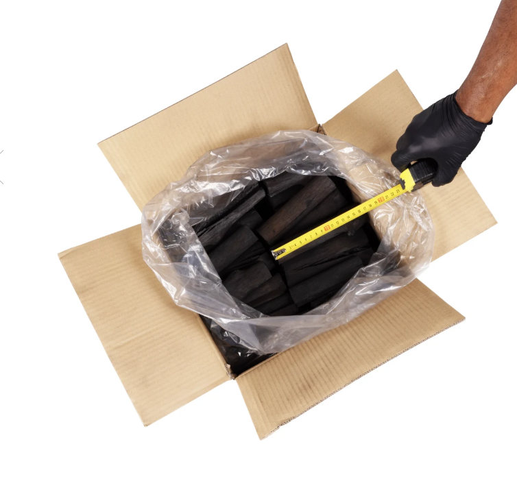 פחם למעשנה / מעשנת, 100% טבעי, דחוס וכבד, חום בינוני, ארומה משגעת, לא מלכלך, קרטון 8 ק"ג